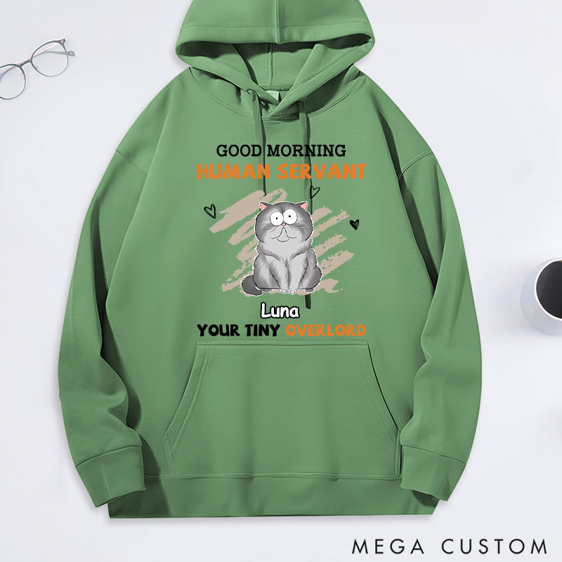 Personalized Cat Lover to My Human Servant Classic Hoodies