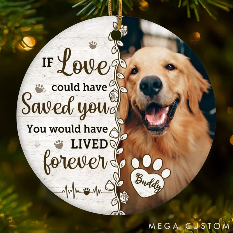 Personalized Pet Lover Christmas Memorial Sympathy Gifts  Ornament