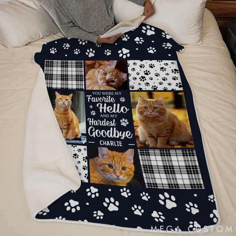Personalized Pet Lover Memorial Sympathy Throw Blanket