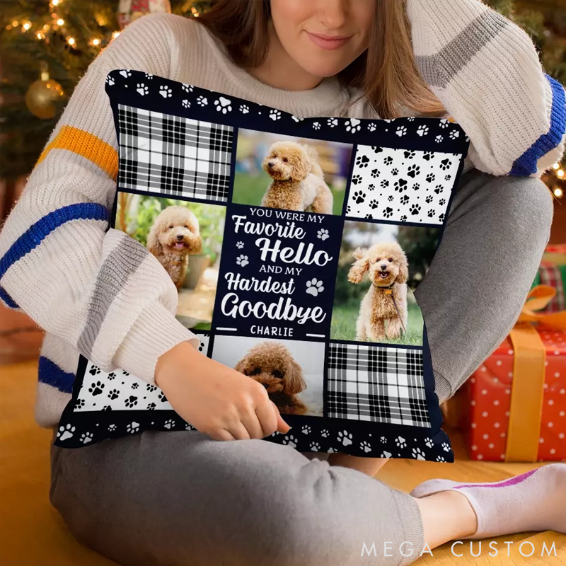 Personalized Pet Lover You are always My Favorite Hello Throw Pillows