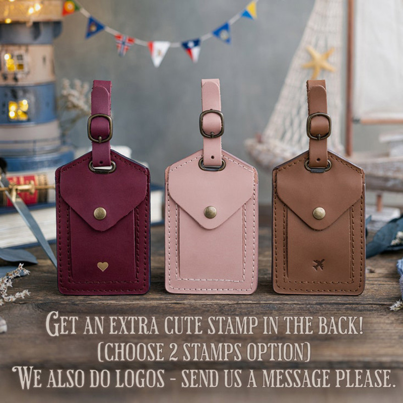 Personalized Luggage Tags Leather Luggage Tags Travel Gift Luggage Tags Wedding