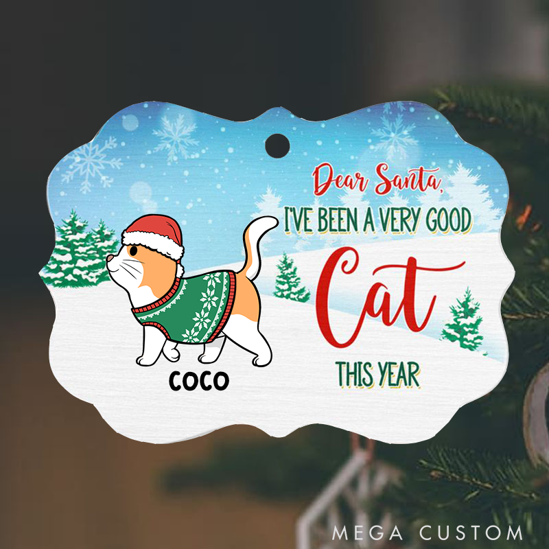 Personalized Cat Lover We have been Good Cats Christmas Ornament