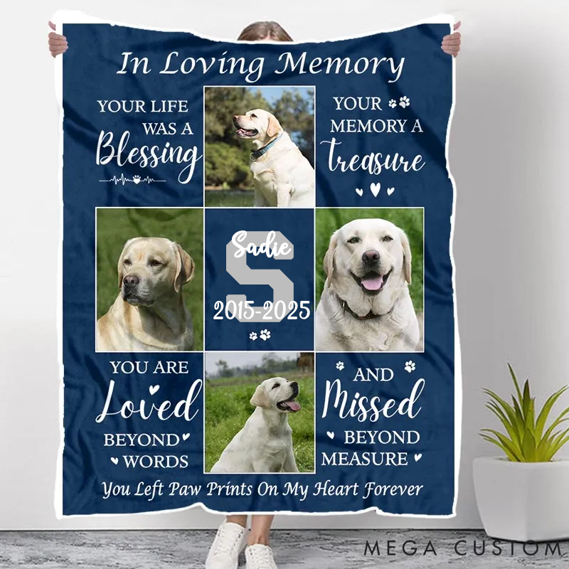 Personalized Pet Lover Custom Photo You are Loved Beyond Words Throw Blanket