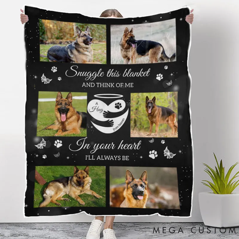 Personalized Pet Lover this Blanket and Think of Me Memorial Pet Throw Blanket