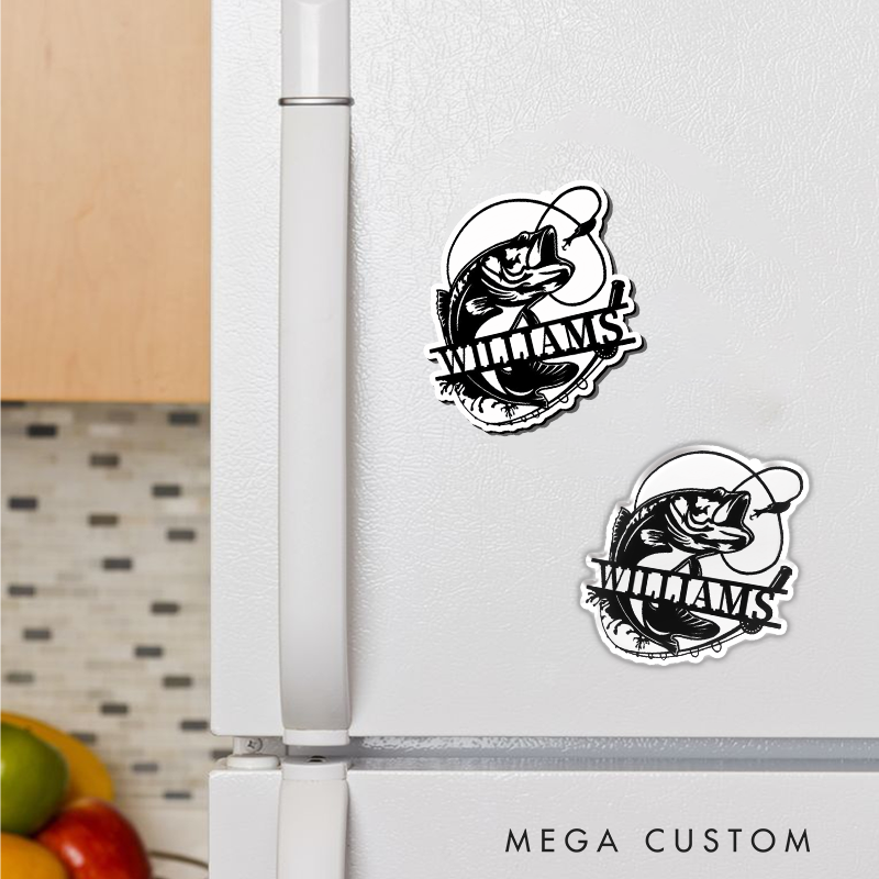 Personalized Fishing Fridge Magnet Custom Fish Fridge Magnet Durable and Decorative Perfect for Tackle Boxes and Fishing Lover Gifts