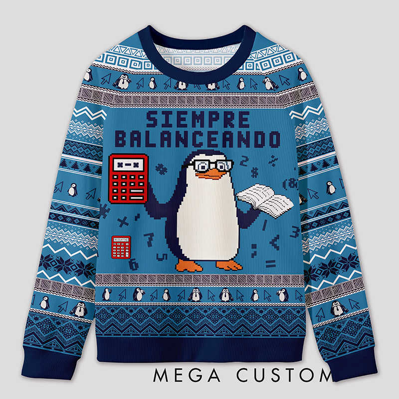 Personalized Finance Golden Goose Parody Ugly Sweater Office Holiday Party Gift for Accountants