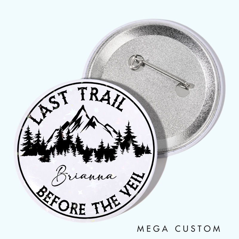 Personalized Last Trail Before the Veil Pin Outdoor Adventure Lovers Pin Badge Gift Camping Lovers Gift