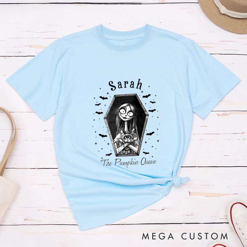 Personalized Halloween Ghost Couple Matching T-Shirt Funny Ghost Witch Matching T-Shirt For Him and Her