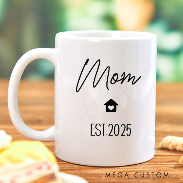 Personalized Mug for Mom Family Gift Custom 11oz Coffee Mug Housewarming Gift Coffee Cup Gift for Mom New Home Gift Mom Gift Christmas Gift for Mom