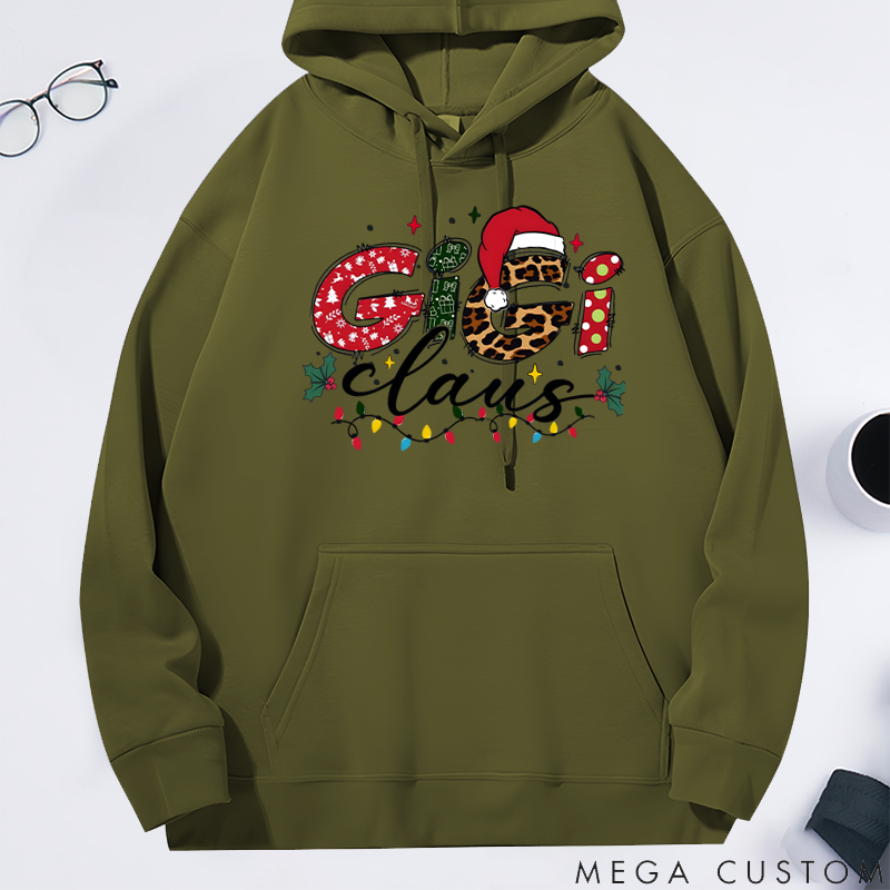 Personalized Christmas Mama Gigi Nana Classic Hoodie Gift for Mother Grandma