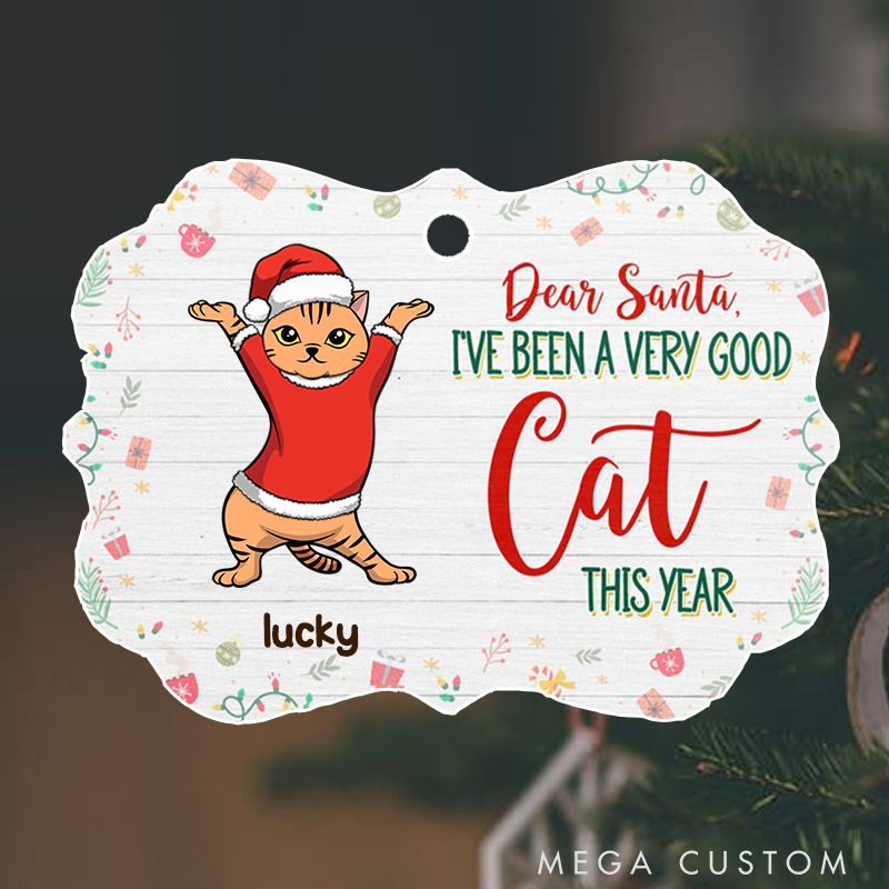 Personalized Cat Lover We've been Good Cats this Year Christmas Ornament