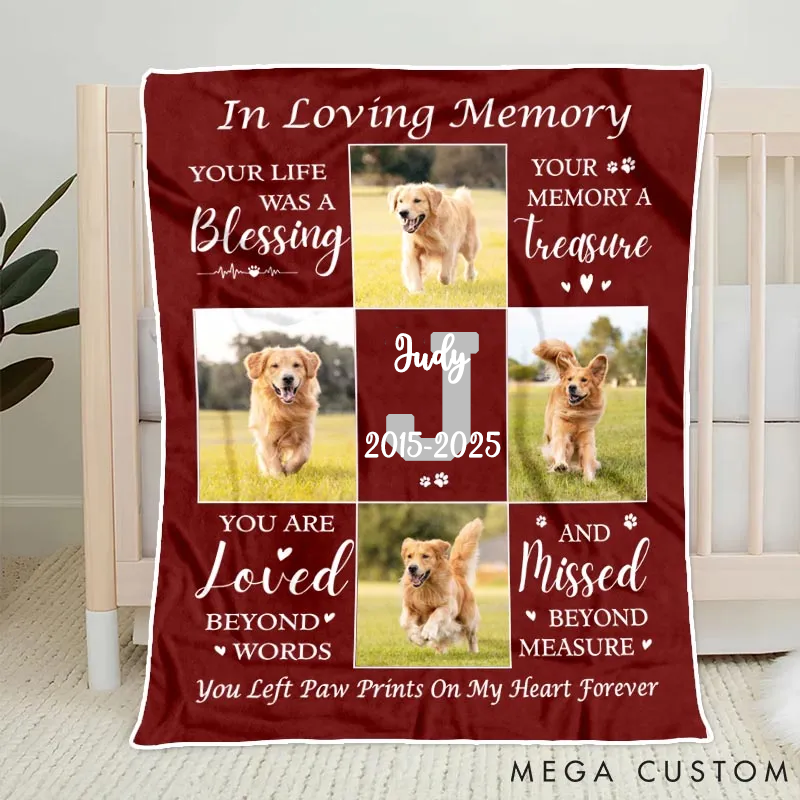 Personalized Pet Lover Custom Photo You are Loved Beyond Words Throw Blanket