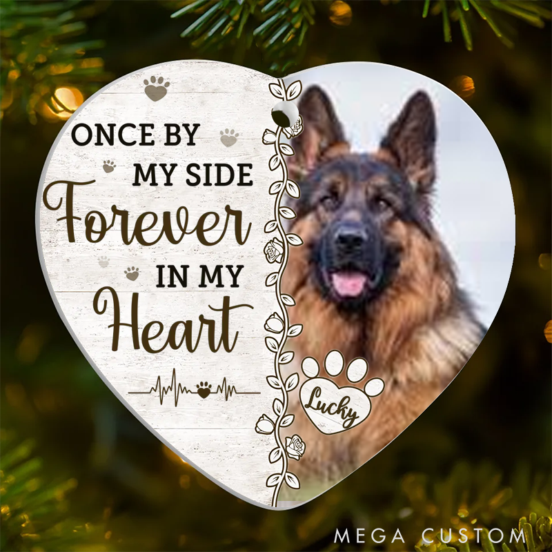 Personalized Dog Lover Christmas Memorial Sympathy Gifts for Dogs Ornament