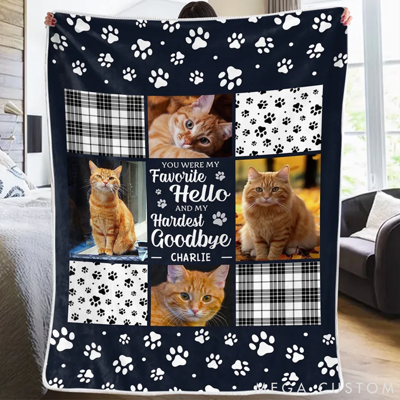 Personalized Pet Lover Memorial Sympathy Throw Blanket
