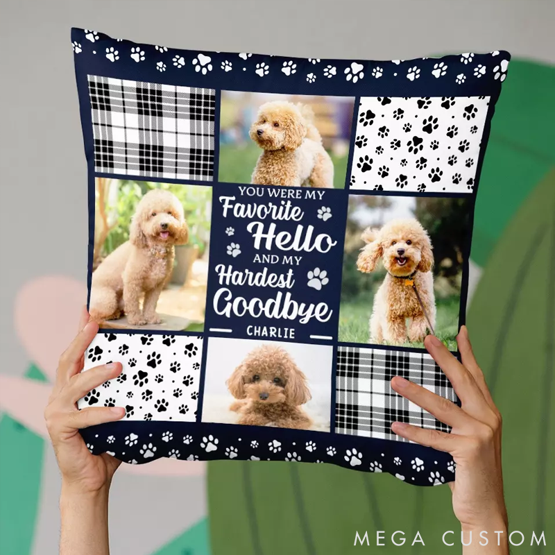 Personalized Pet Lover You are always My Favorite Hello Throw Pillows