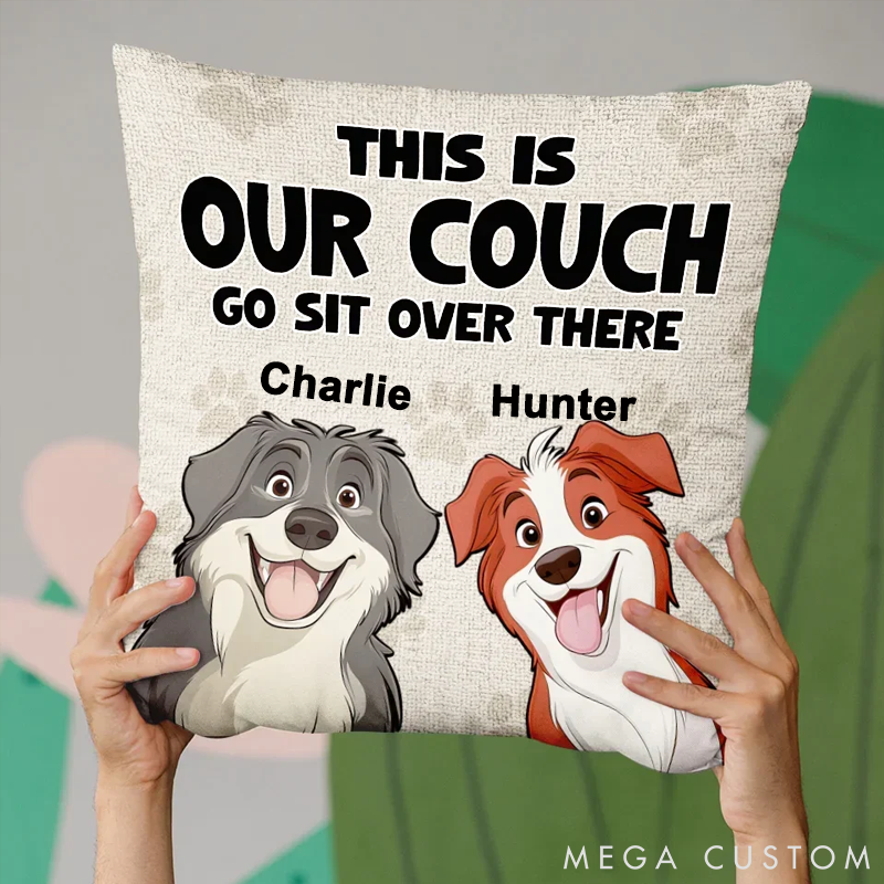 Personalized Dog Lover My Best Friend Comes with a Wagging Tail Throw Pillows