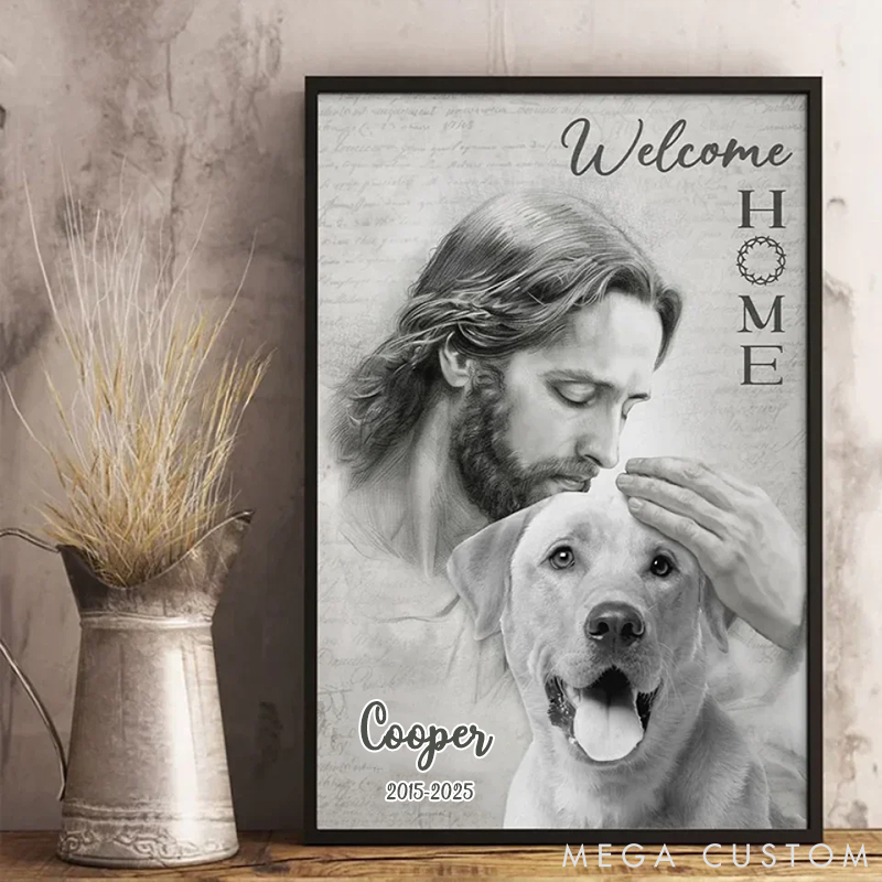 Personalized Pet Lover Remembering You with Love Pet Portrait
