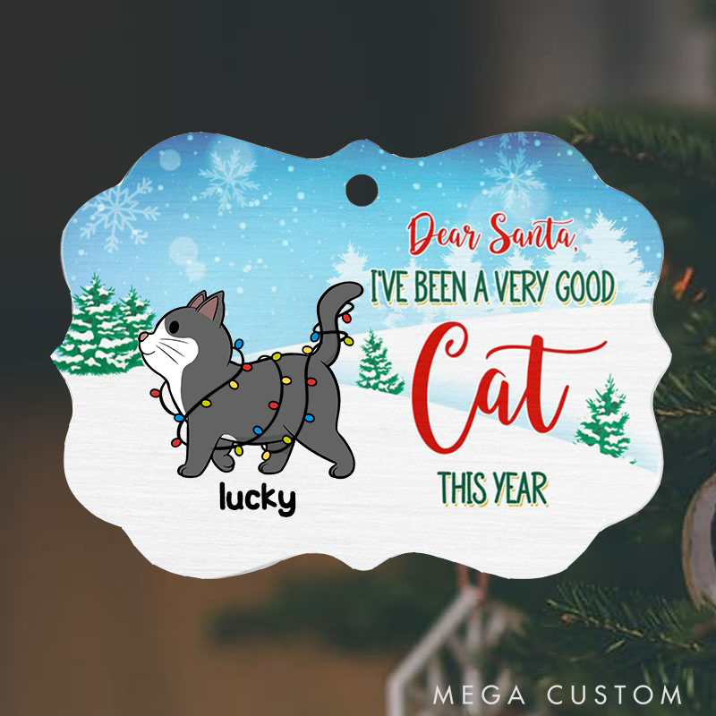 Personalized Cat Lover We have been Good Cats Christmas Ornament