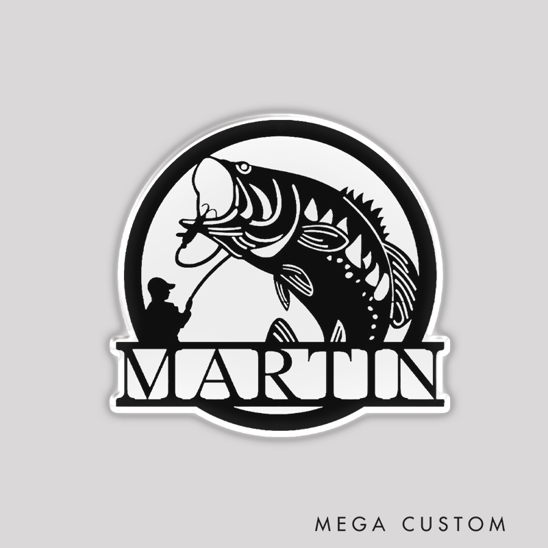 Personalized Fishing Fridge Magnet Durable and Decorative Perfect for Tackle Boxes and Gifts for Fishing Lover