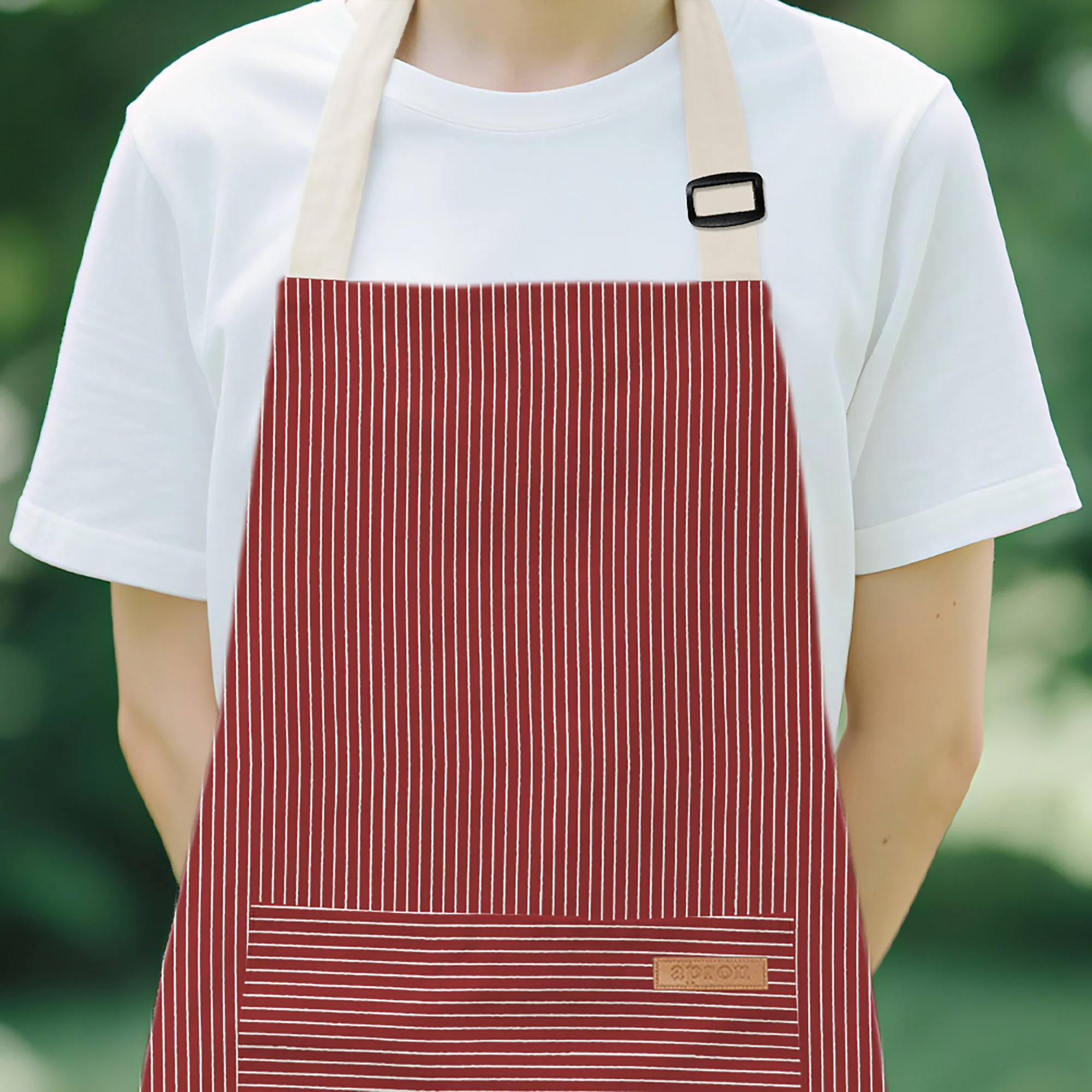 Personalized Christmas Penguin Biscuit Initial Kid Adult Baking Apron with Name and Front Pocket Birthday Christmas Gift for Kids Family