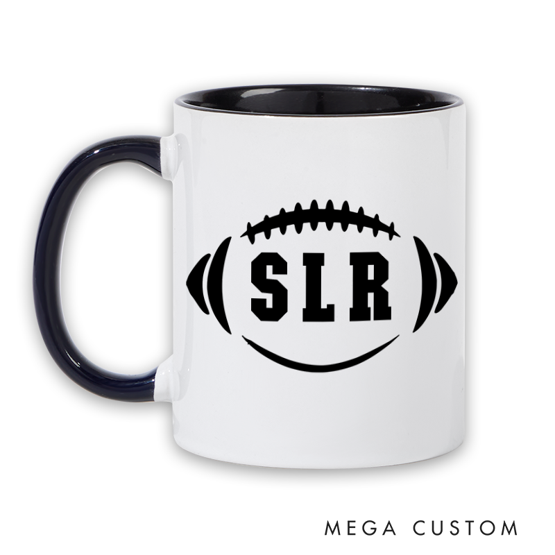 [Copy]Personalized American Football and Rugby Ball Design Mug with Custom Name and Number