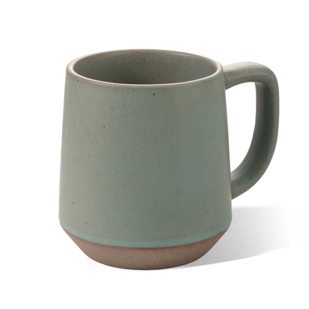 Personalized Birth Flower 12oz Mug Retro Handmade Stoneware Coffee Tumbler with Name Housewarming Birthday Mother's Day Gift for Mom Grandma