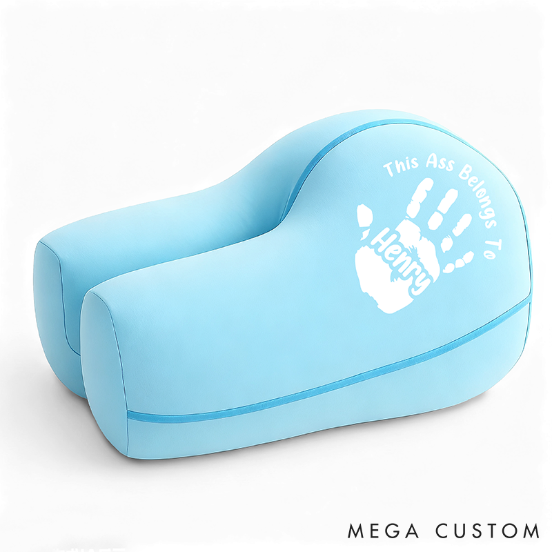 Personalized Butt Shaped Pillow Comfort Pillow Custom Funny Cushion with Name Relieve Pressure Gift for Couples Boyfriend Girlfriend or Anniversary Decor