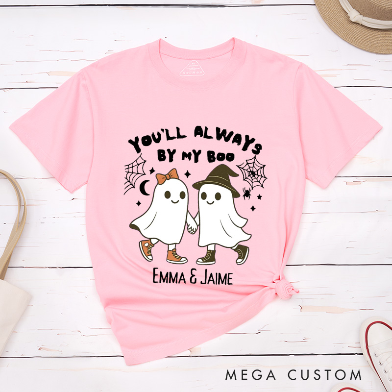 Personalized Ghost Couple Matching Halloween T-Shirt Cute Halloween Shirt For Husband and Wife