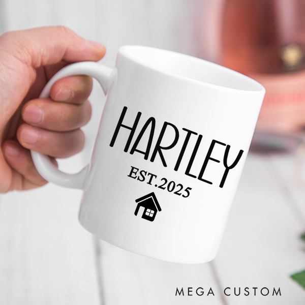 Personalized Mug Custom 11oz Coffee Mug 15oz Coffee Cup Wedding Gift Housewarming Gift New Home Gift for Couple Christmas Gift Moving Away Gift