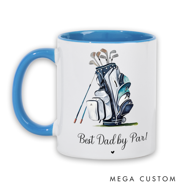 Personalized Golf Mug with Golf Bag Design Customizable Durable and Perfect for Golf Lovers
