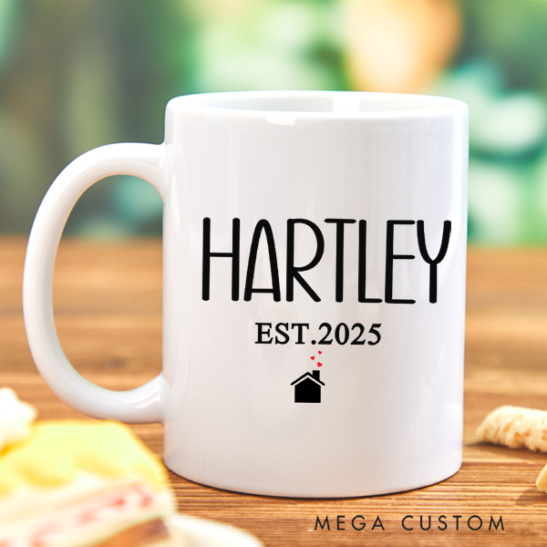 Personalized Mug  Wedding Gift Housewarming Gift Custom 11oz Coffee Mug 15oz Coffee Cup New Home Gift for Couple Christmas Gift Moving Away Gift