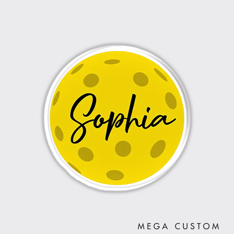 Personalized Pickleball Fridge Magnets Customize with Custom Your Name for Pickleball Gift