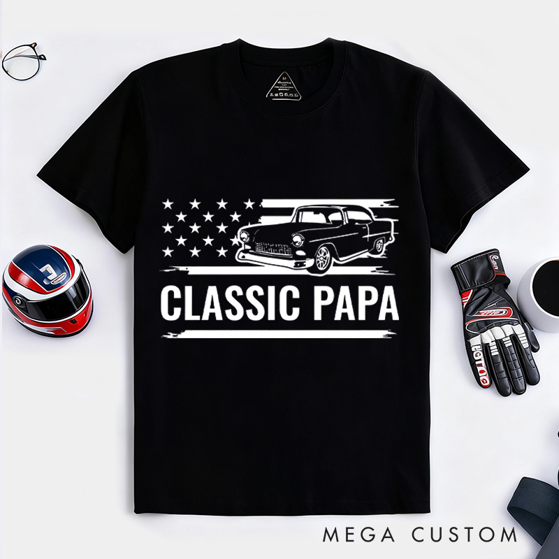 Personalized Classic Car T-Shirt Custom Classic Design Shirt Husband Gift Shirt