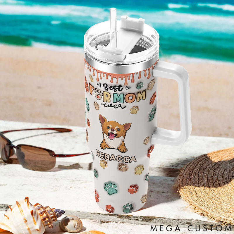 Personalized Dog Lover My Kids have Paws 40oz Tumbler