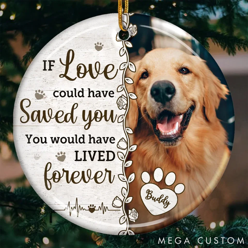 Personalized Pet Lover Christmas Memorial Sympathy Gifts  Ornament