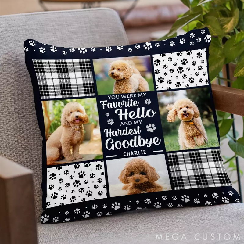 Personalized Pet Lover You are always My Favorite Hello Throw Pillows