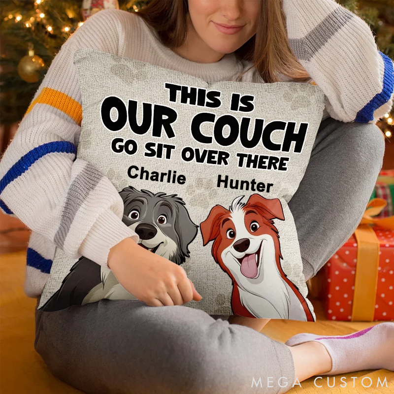 Personalized Dog Lover My Best Friend Comes with a Wagging Tail Throw Pillows