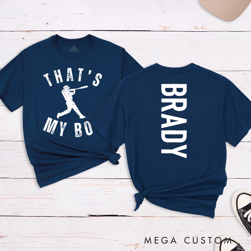 Personalized That's My Boy Baseball T-Shirt with Name