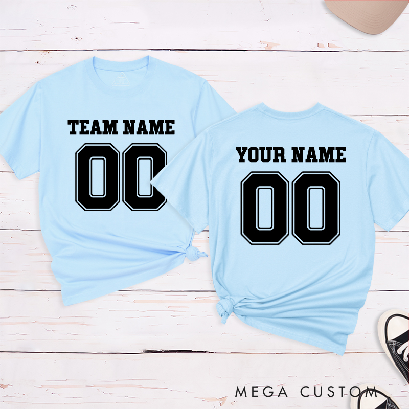 Personalized Team Name and Number T-Shirt