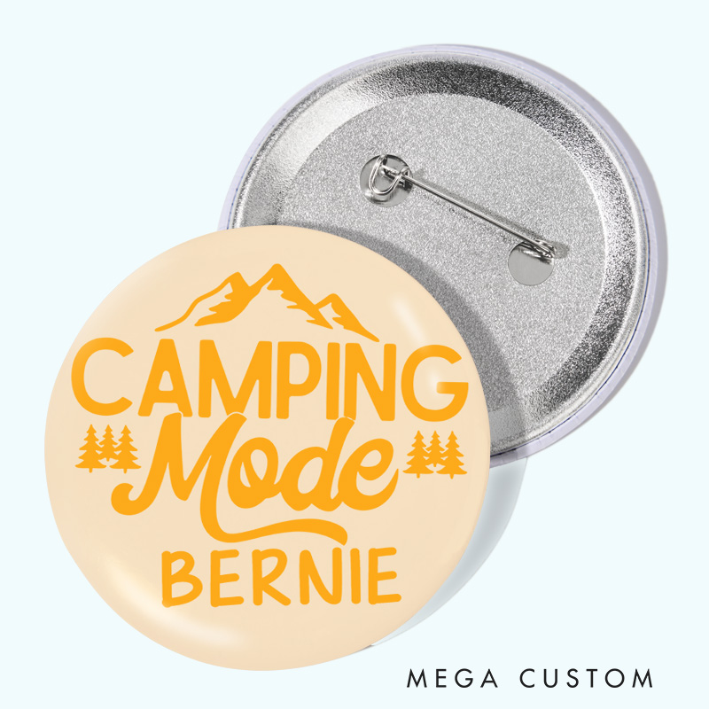 Personalized Camping Mode Pin Outdoor Nature Adventure Lovers Pin Badge Gift Hiking Lovers Gift