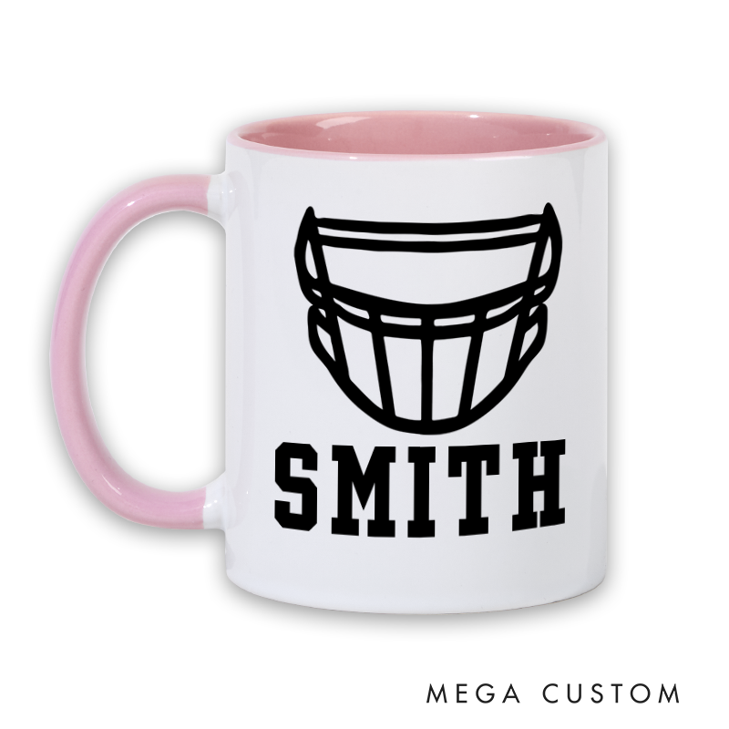 [Copy]Personalized American Football Mug with Dynamic Player Graphic and Custom Name Design