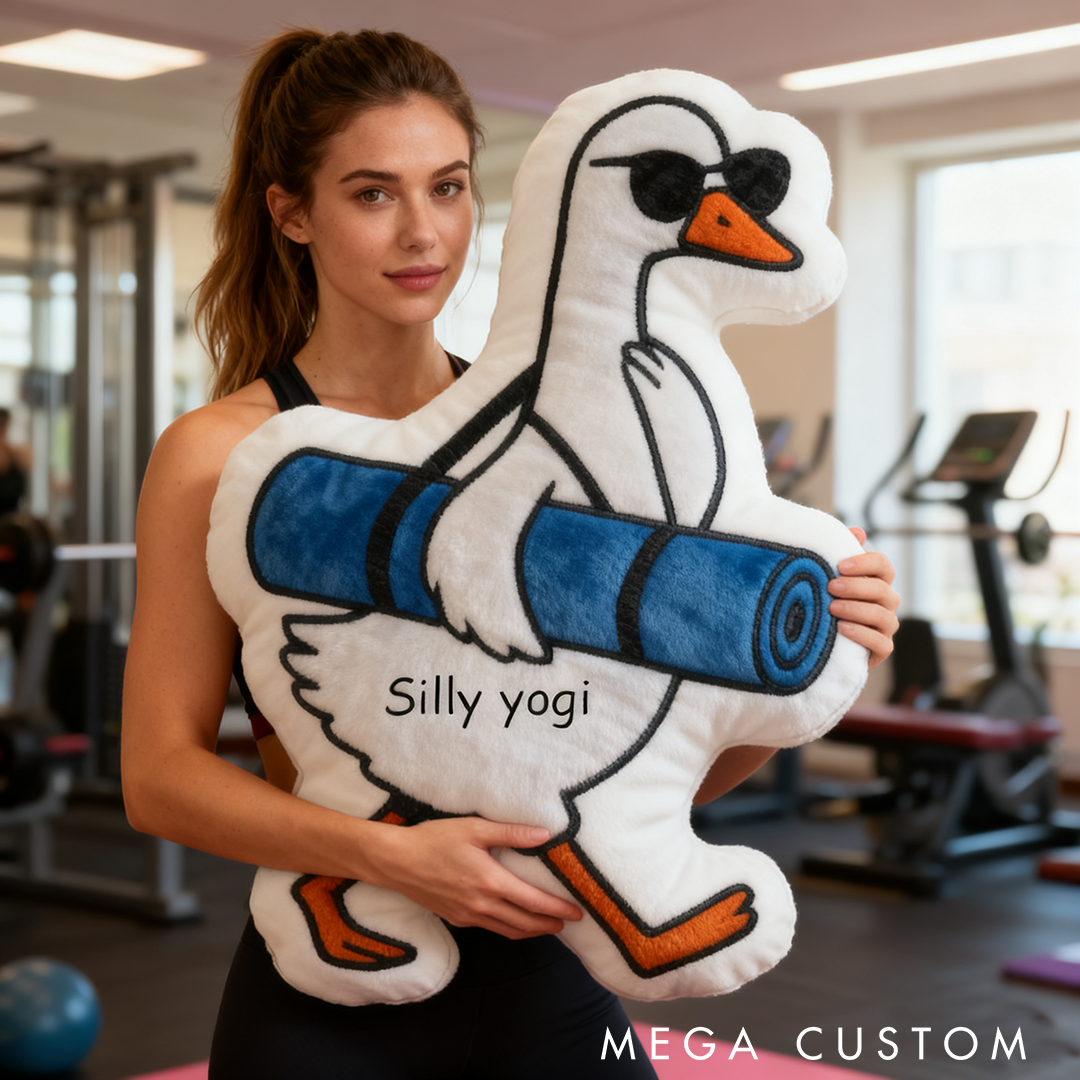 Personalized Goose Yoga Pillow Funny Yoga Pillow Meditation Pillow Funny Yoga Gift Perfect Gift for Yoga Lovers and Home Comfort