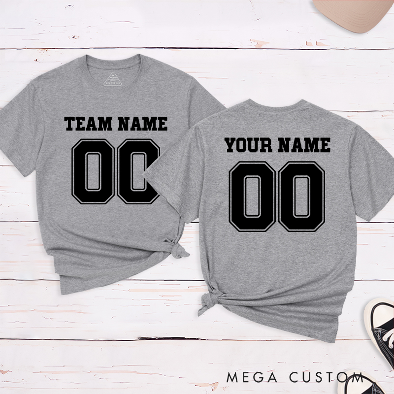 Personalized Team Name and Number T-Shirt
