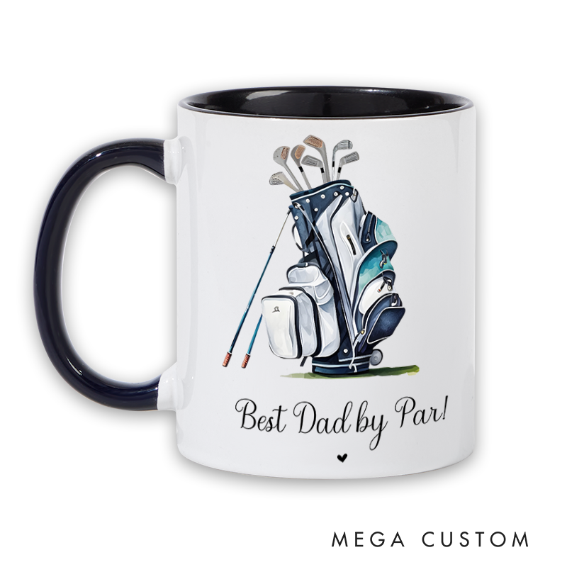 Personalized Golf Mug with Golf Bag Design Customizable Durable and Perfect for Golf Lovers