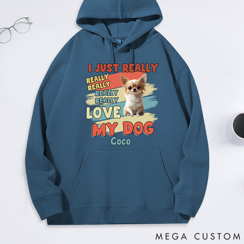 Personalized Dog Lover I Just Really Love My Dogs Classic Hoodies