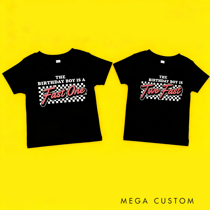 Personalized Racing Gifts Custom Pit Crew Shirts with Name Matching Mommy Daddy T-Shirts for Couple or Family