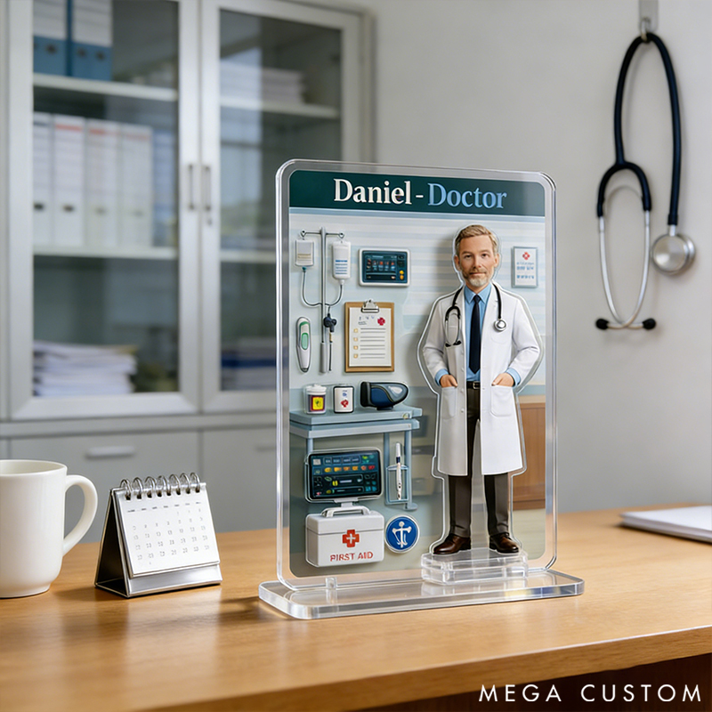 Personalized Doctor Theme Acrylic Decor Custom Photo the Perfect Gift for Doctors