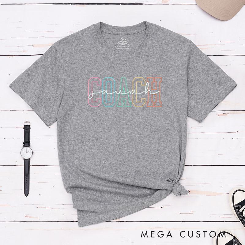 Personalized Coach T-Shirt with Custom Name