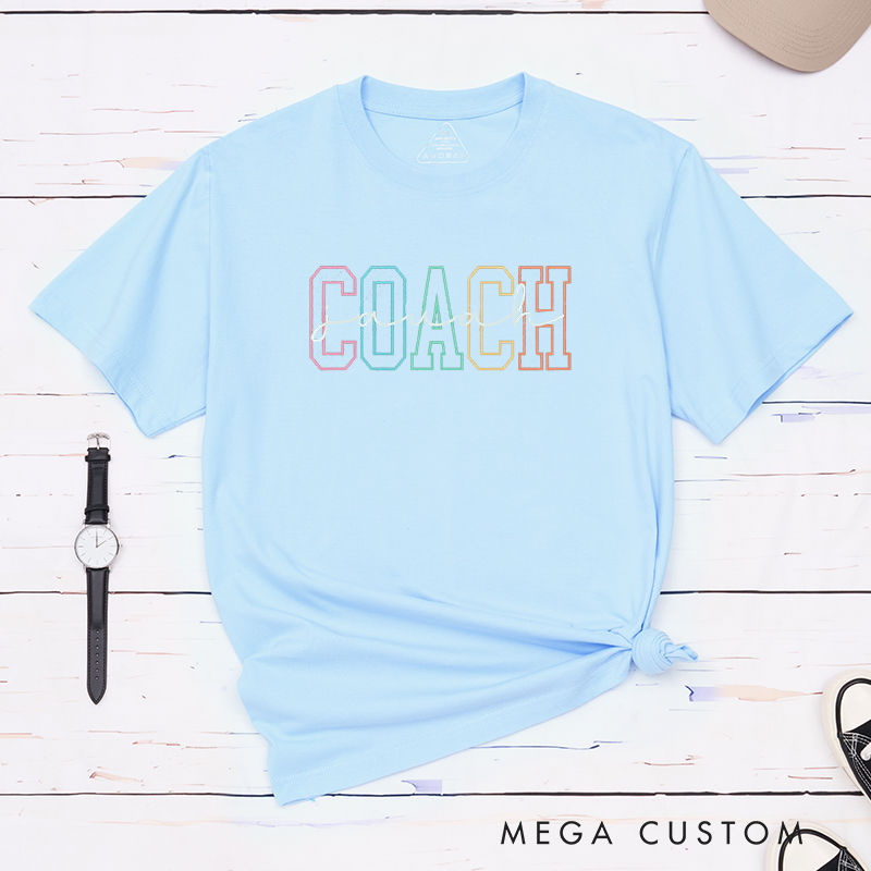 Personalized Coach T-Shirt with Custom Name