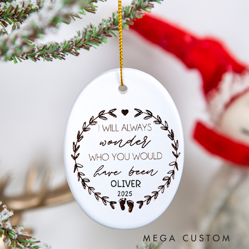 Personalized Miscarriage Christmas Ornament Custom Baby Loss Ornament Sympathy Baby Gift Stillborn Memorial Gift Infant Loss Keepsake